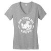 recycle Women's V-Neck T-Shirt