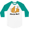 corgi cute puppy low battery charge me 3/4 Sleeve Shirt