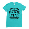 Genuine Premium Vintage 1977 Classic Perfectly Aged Limited Edition Ladies Fitted T-Shirt