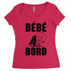 bebe a bord Women's Triblend Scoop T-shirt