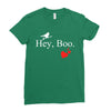 hey boo Ladies Fitted T-Shirt