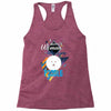 who loves poodle Racerback Tank