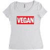 marvel logo parody vegan Women's Triblend Scoop T-shirt