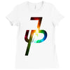 jake paul colorful galaxy Ladies Fitted T-Shirt