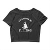 i'd rather be fishing Crop Top