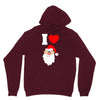 i love santa noel Unisex Hoodie