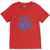 bass clef in blue V-Neck Tee