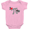 i heart pi day Baby Onesie