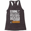 Strong Independent Motivated Aquarius Racerback Tank