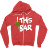 olive this bar Zipper Hoodie