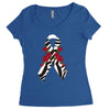 carcinoid cancer ribbon and rose Women's Triblend Scoop T-shirt