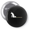 unicorn scooting on the floor Pin-back button