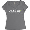 The Evolution of Force Women's Triblend Scoop T-shirt