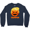 trumpkin funny donald trump pumpkin Crewneck Sweatshirt