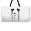 watercolor eyes Weekender Totes