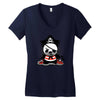 pirate panda Women's V-Neck T-Shirt