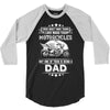 Motorcycles Dad 3/4 Sleeve Shirt