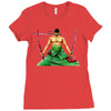 roronoa zoro Ladies Fitted T-Shirt