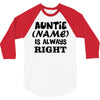 personalised auntie 3/4 Sleeve Shirt