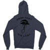 drop fast die last back Zipper Hoodie