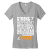 Strong Independent Motivated Virgo Women's V-Neck T-Shirt