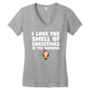 smell of christmas in the morning Women's V-Neck T-Shirt