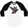 rocket vintage cartoon style 3/4 Sleeve Shirt