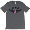 angel wing believe breast cancer T-Shirt