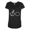 infinity knot anchor rope Maternity Scoop Neck T-shirt