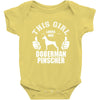 This Girl Loves Her Doberman Pinscher Baby Onesie