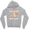 arm in cast Zipper Hoodie