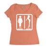 your girlfriend vs my girlfriend funny pub jokr  impress your friends! Women's Triblend Scoop T-shirt