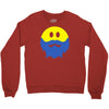 bearded smiley face Crewneck Sweatshirt
