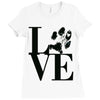 LOVE MY DOG Ladies Fitted T-Shirt
