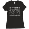 if you don't sin jesus died for nothing Ladies Fitted T-Shirt