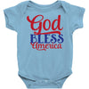 god bless america Baby Bodysuit