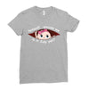 July Peeking Out Baby Girl Ladies Fitted T-Shirt