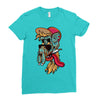 old skul dude Ladies Fitted T-Shirt