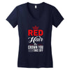 red hair the crown you never take off Women's V-Neck T-Shirt