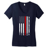 Vintage American Flag Women's V-Neck T-Shirt