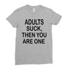 adults suck (2) Ladies Fitted T-Shirt