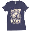women march Ladies Fitted T-Shirt