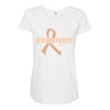 Survivor Of Uterine Cancer Maternity Scoop Neck T-shirt