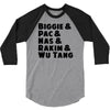 real hip hop heads 3/4 Sleeve Shirt