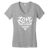 love is a four legged word Women's V-Neck T-Shirt