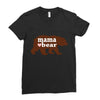mama love bear Ladies Fitted T-Shirt