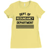 redundancy Ladies Fitted T-Shirt