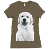 pocket puppy Ladies Fitted T-Shirt