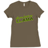 ask me about my llama Ladies Fitted T-Shirt