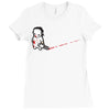 sad psycho Ladies Fitted T-Shirt